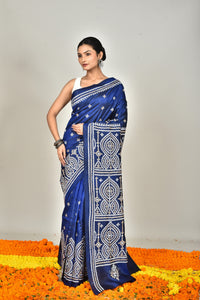 BANGALORE SILK GUJRATI STITCH SAREE
