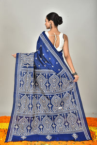 BANGALORE SILK GUJRATI STITCH SAREE