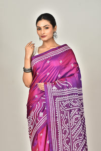 BANGALORE SILK GUJRATI STITCH SAREE