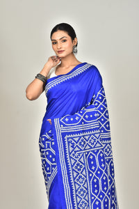 BANGALORE SILK GUJRATI STITCH SAREE