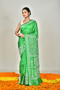 BANGALORE SILK GUJRATI STITCH SAREE