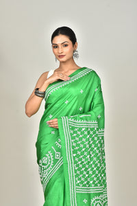 BANGALORE SILK GUJRATI STITCH SAREE