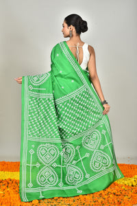 BANGALORE SILK GUJRATI STITCH SAREE