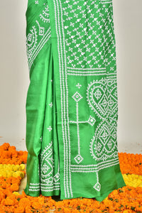 BANGALORE SILK GUJRATI STITCH SAREE