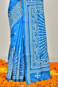 BANGALORE SILK GUJRATI STITCH SAREE