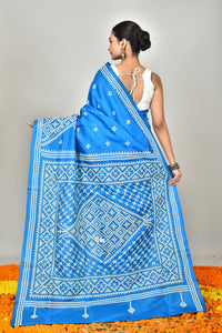 BANGALORE SILK GUJRATI STITCH SAREE