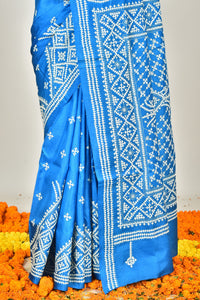 BANGALORE SILK GUJRATI STITCH SAREE