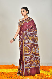 BANGALORE SILK GUJRATI STITCH SAREE