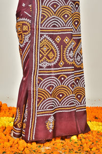 BANGALORE SILK GUJRATI STITCH SAREE