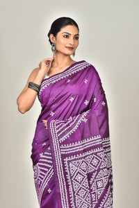 BANGALORE SILK GUJRATI STITCH SAREE