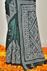 BANGALORE SILK GUJRATI STITCH SAREE