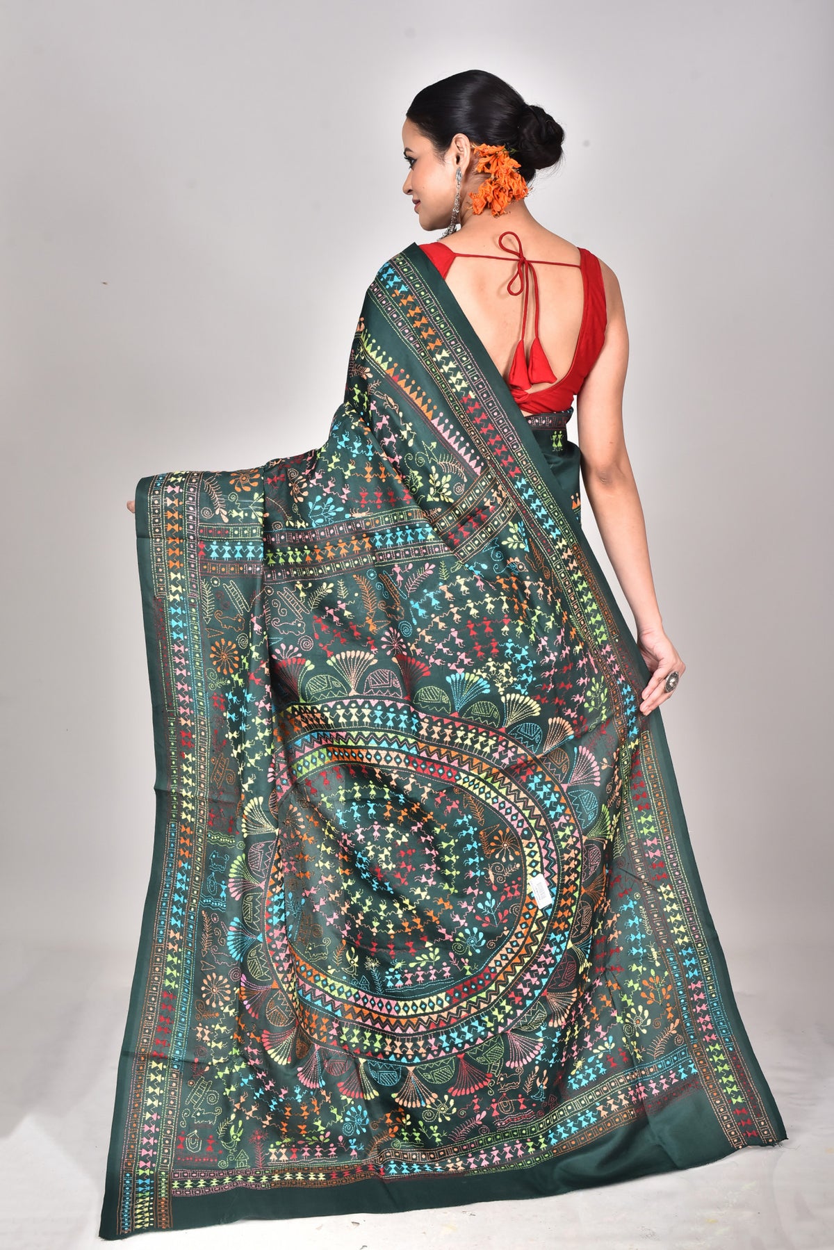 BANGALORE SILK KANTHA SAREE