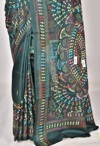 BANGALORE SILK KANTHA SAREE