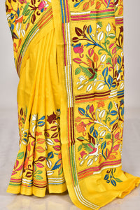 BANGALORE SILK KANTHA SAREE