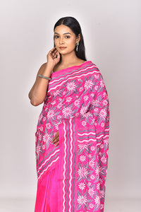 BANGALORE SILK KANTHA SAREE