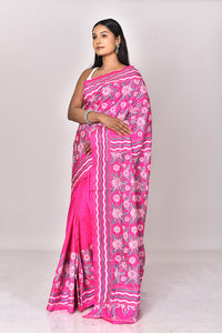 BANGALORE SILK KANTHA SAREE