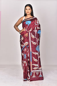 BANGALORE SILK KANTHA SAREE