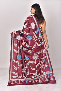 BANGALORE SILK KANTHA SAREE