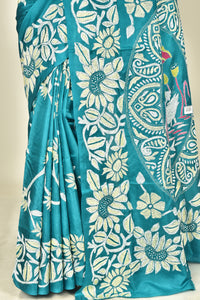 BANGALORE SILK KANTHA SAREE