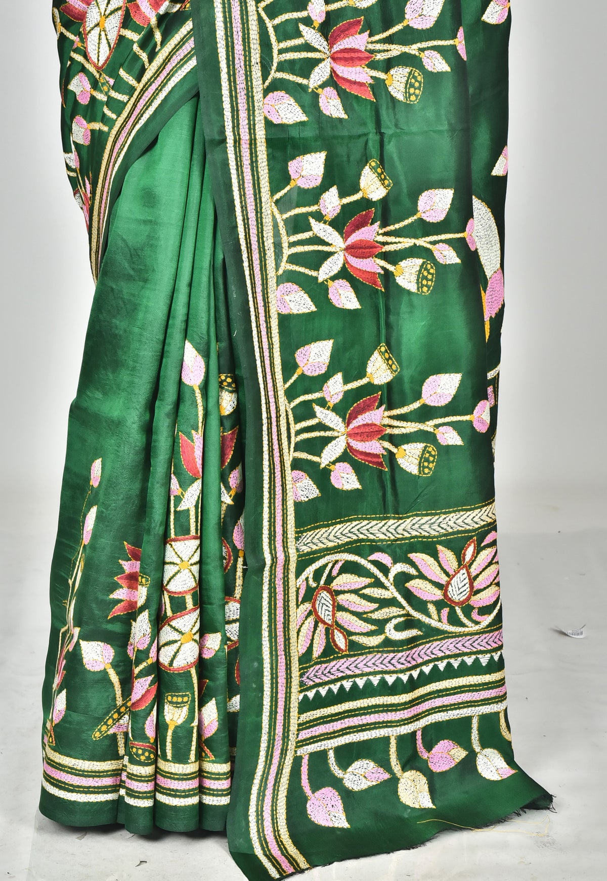 BANGALORE SILK KANTHA SAREE