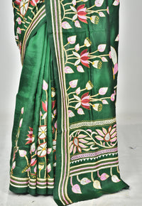 BANGALORE SILK KANTHA SAREE