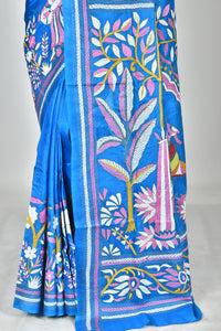 BANGALORE SILK KANTHA SAREE
