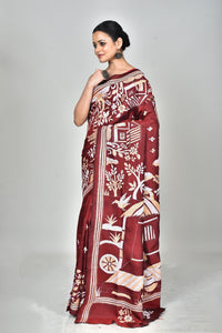 BANGALORE SILK KANTHA SAREE