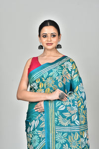 BANGALORE SILK KANTHA SAREE