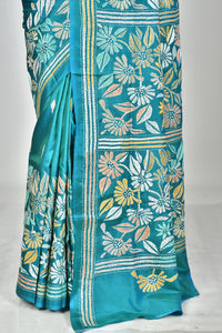 BANGALORE SILK KANTHA SAREE