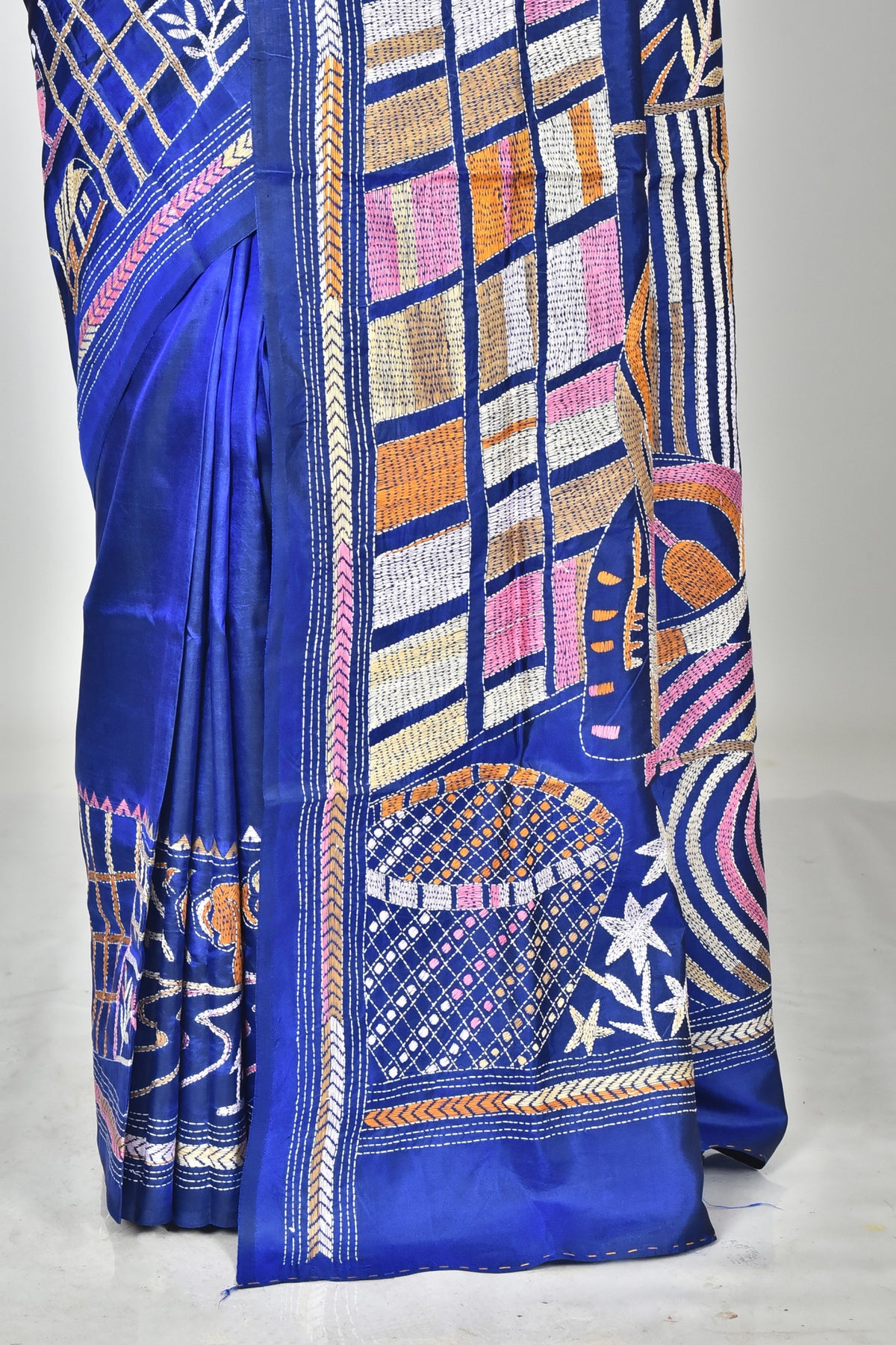 BANGALORE SILK KANTHA SAREE
