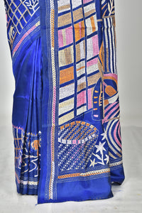 BANGALORE SILK KANTHA SAREE