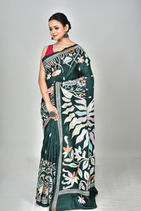 BANGALORE SILK KANTHA SAREE