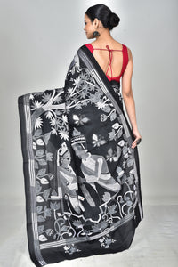 BANGALORE SILK KANTHA SAREE