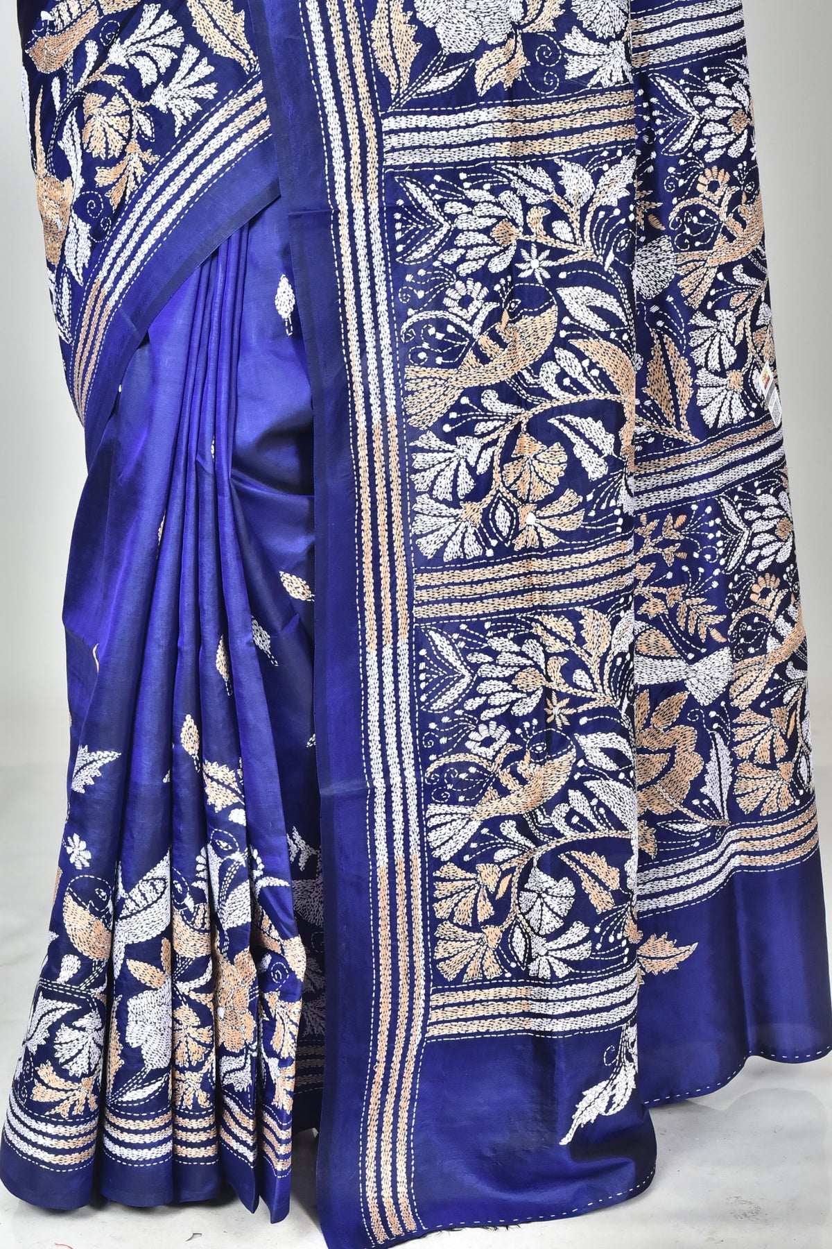 BANGALORE SILK KANTHA SAREE
