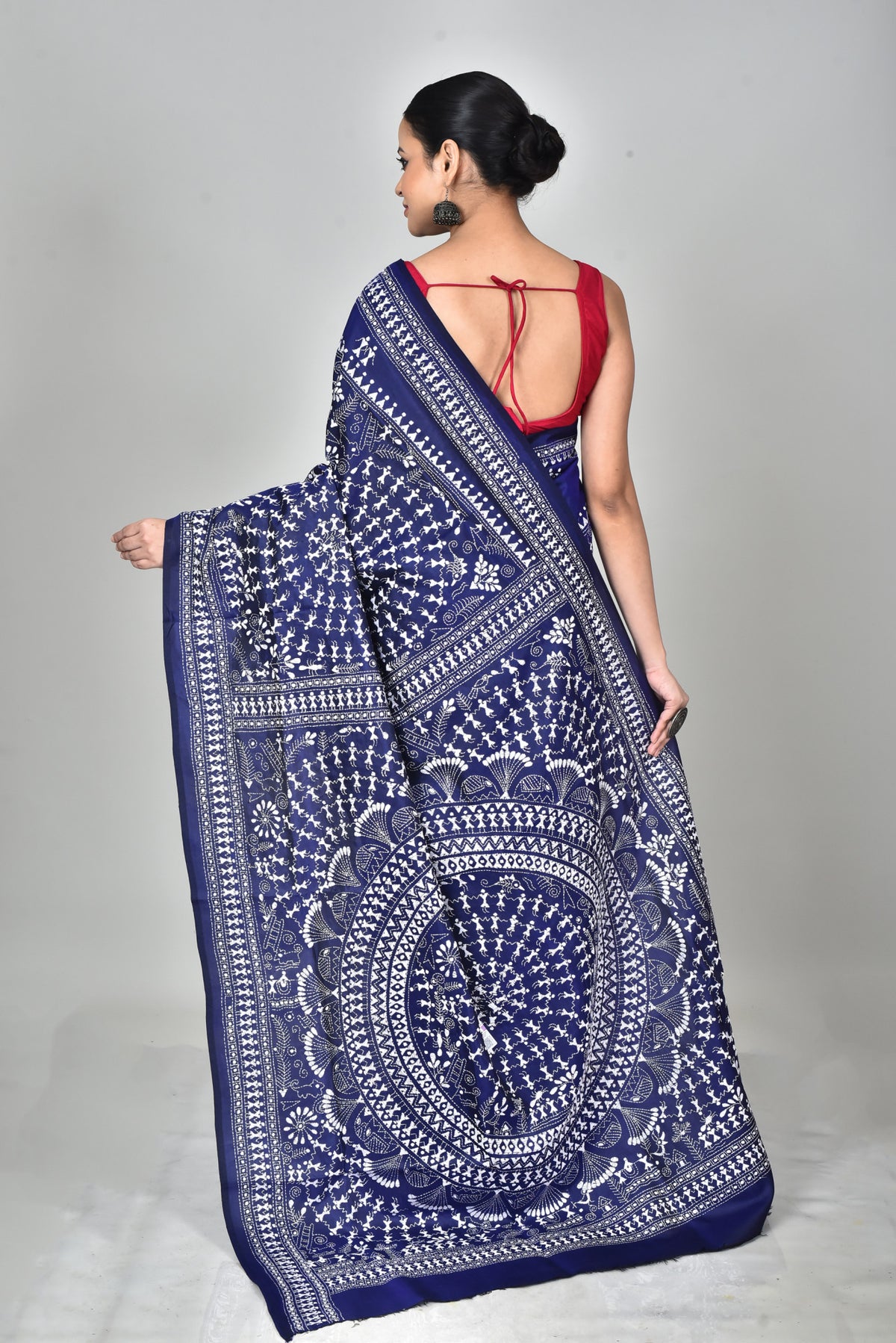 BANGALORE SILK KANTHA SAREE