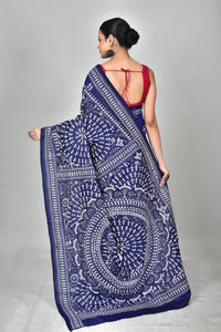BANGALORE SILK KANTHA SAREE