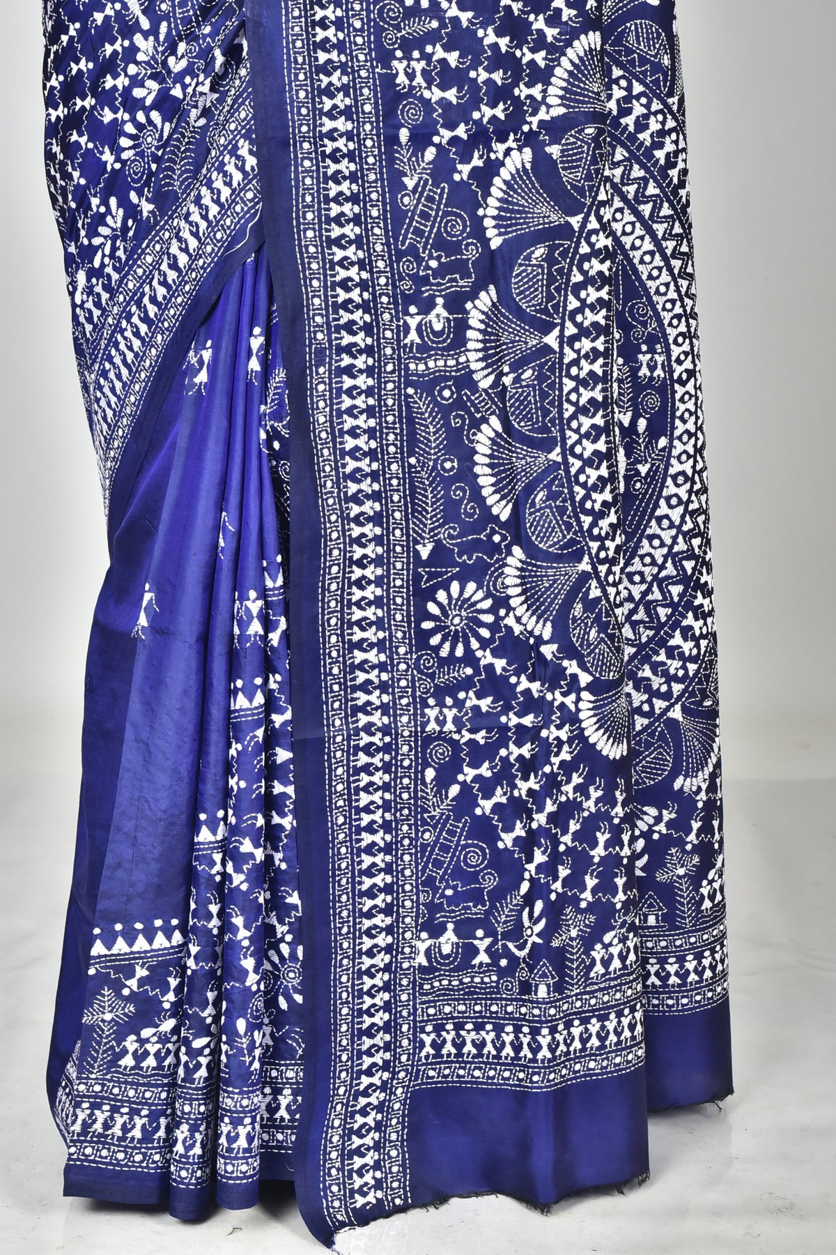 BANGALORE SILK KANTHA SAREE
