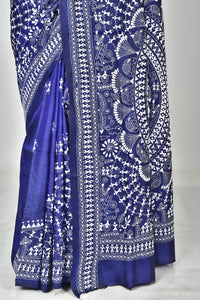 BANGALORE SILK KANTHA SAREE