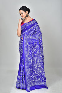 BANGALORE SILK KANTHA SAREE