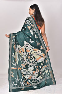 BANGALORE SILK KANTHA SAREE