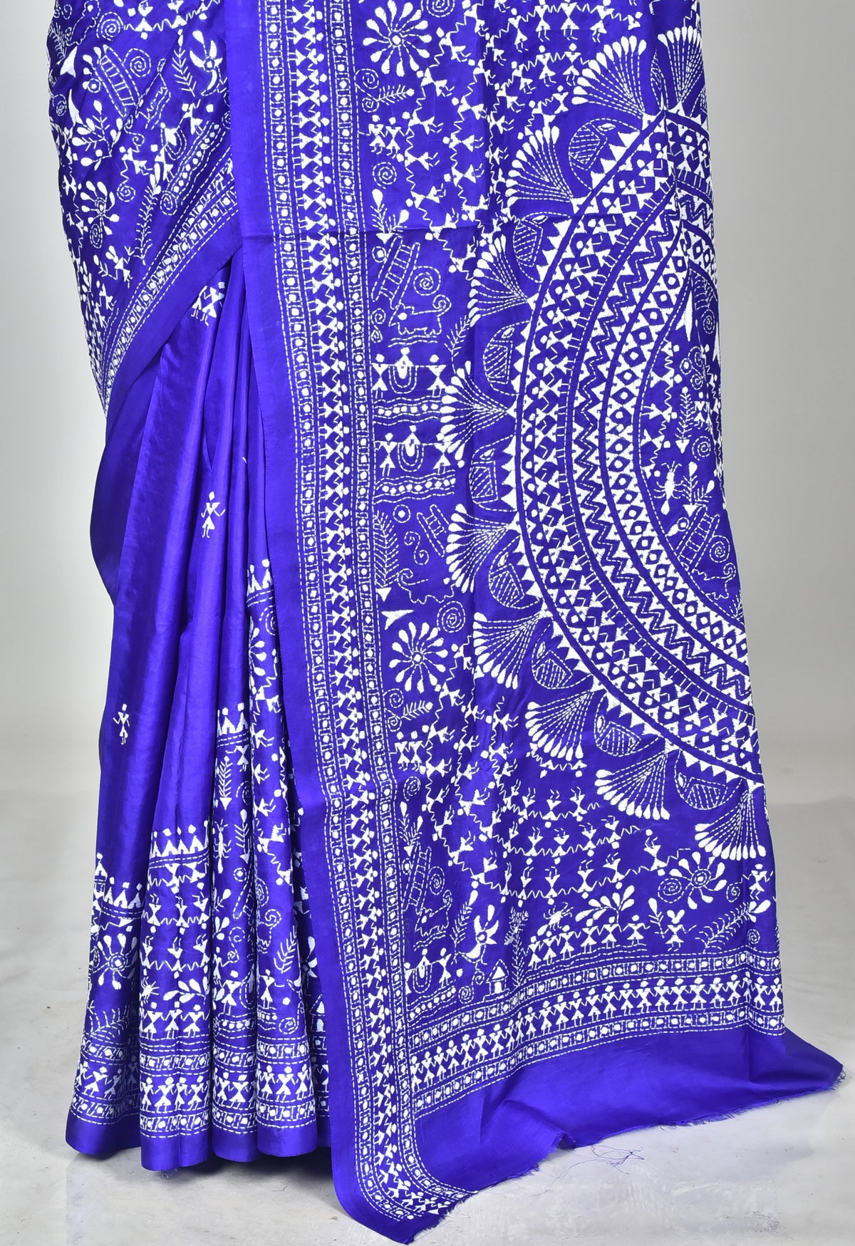BANGALORE SILK KANTHA SAREE