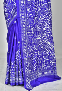 BANGALORE SILK KANTHA SAREE