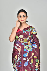 BANGALORE SILK KANTHA SAREE