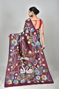 BANGALORE SILK KANTHA SAREE