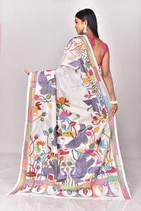 BANGALORE SILK KANTHA SAREE