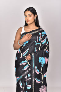 BANGALORE SILK KANTHA SAREE