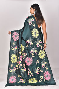 BANGALORE SILK KANTHA SAREE