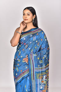 BANGALORE SILK KANTHA SAREE