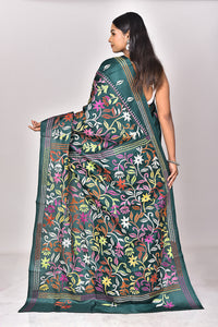 BANGALORE SILK KANTHA SAREE