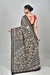 BANGALORE SILK KANTHA SAREE